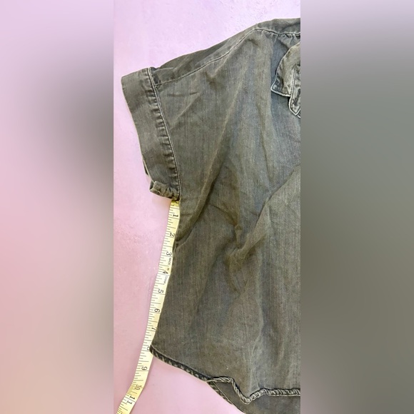 Madewell Shirt Womens Size Small Black Denim Hilltop Lunar Wash Button Down - Picture 9 of 12